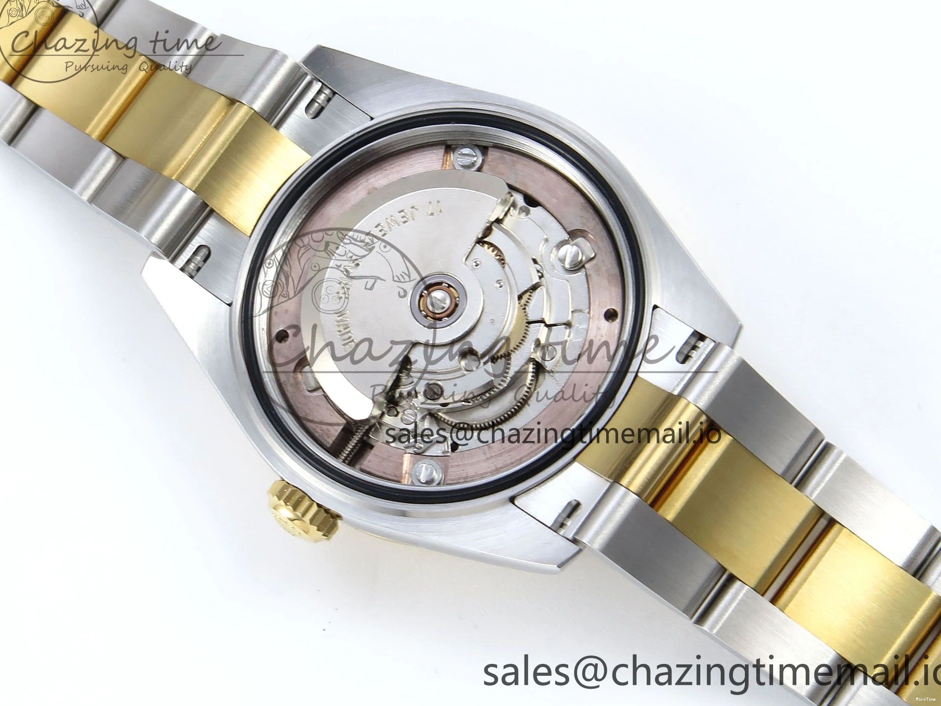 MiroTime 0317 DateJust 31 278383RBR ARF 1:1 Best Edition 904L Steel White Roman Dial Diamonds Bezel on SS YG Oyster Bracelet ETA Cozy 400